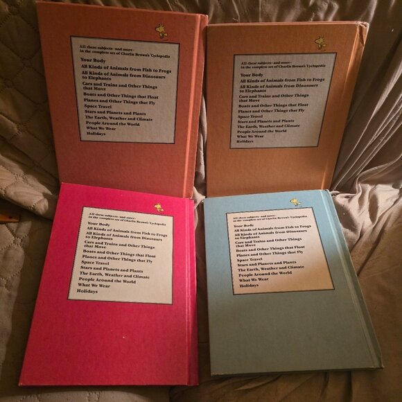 Lot Of 4 Charlie Brown's Cyclopedia Volumes 1,3,10,12 Used - Picture 2 of 2